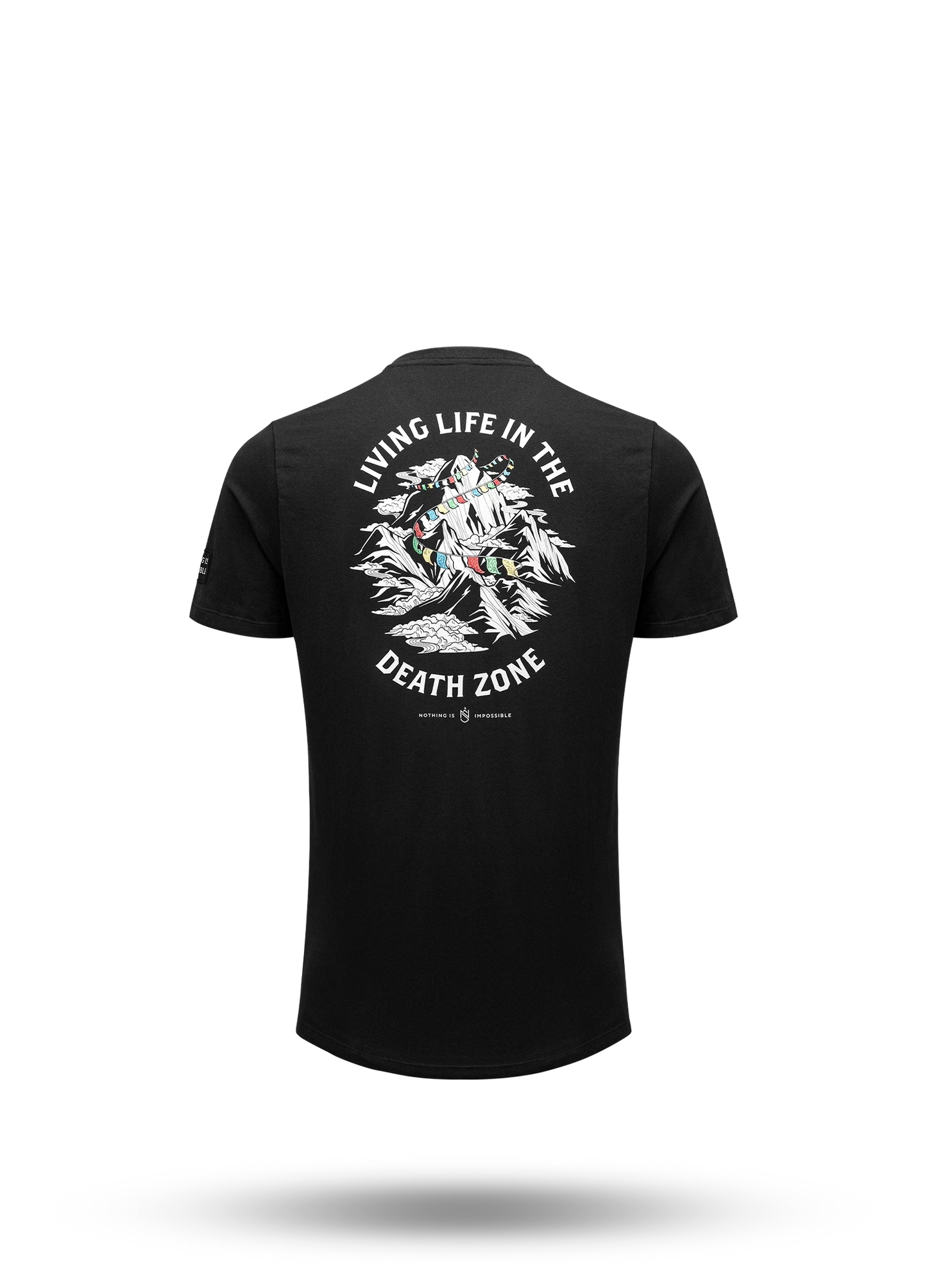 Living Life In The Death Zone Flag T-shirt